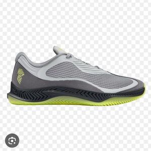Men's Athletic Shoe - Gray with Lime Accent